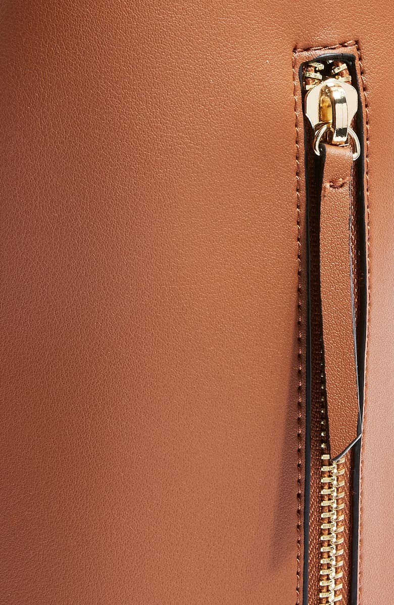 Topshop Hettie Faux Leather Hobo Bag, Alternate, color,