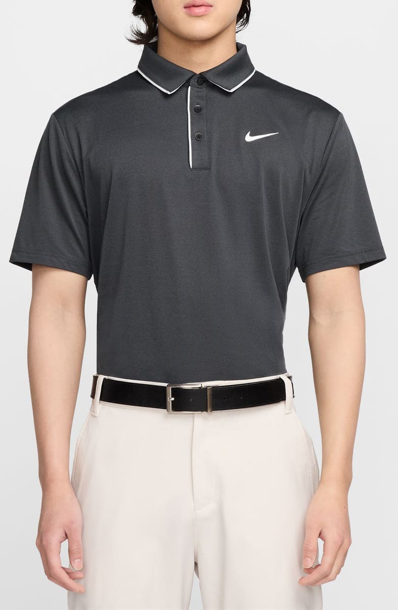 Nike Golf Dri-FIT Tour Tipped Piqué Golf Polo, Main, color,