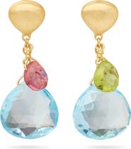 Marco Bicego Paradise 18K Yellow Gold Semiprecious Stones Earrings