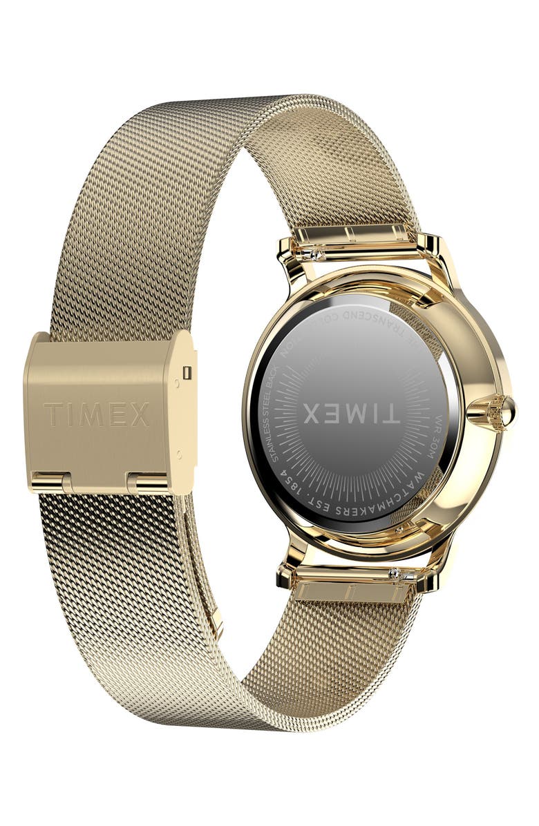 Timex<sup>®</sup> Transcend Mesh Strap Watch, 34mm, Alternate, color, 