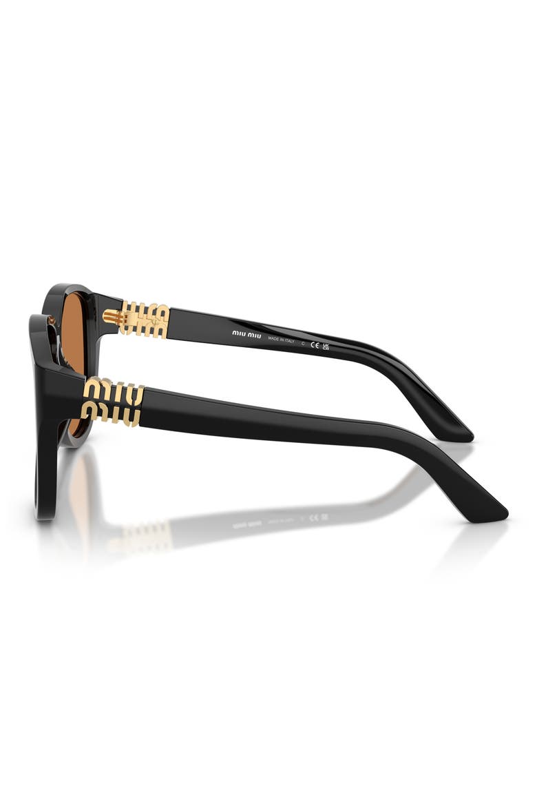 61mm Pilot Sunglasses, Alternate, color, BLACK/ BROWN