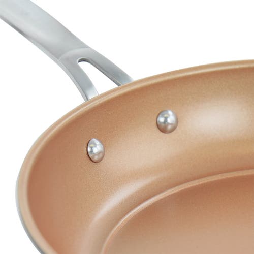 Gibson Home Chestnut 2 Piece Nonstick Carbon Steel Frying Pan Set In Copper In Multi