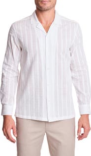 PAISLEY & GRAY Parker Trim Fit Cotton Button-Up Shirt