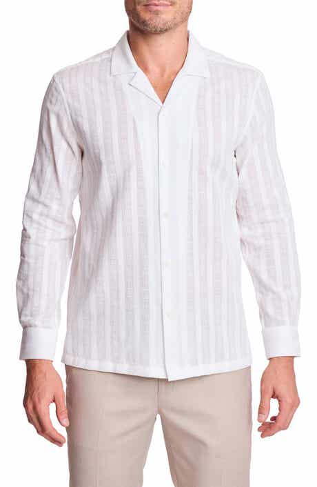 PAISLEY & GRAY Parker Trim Fit Cotton Button-Up Shirt