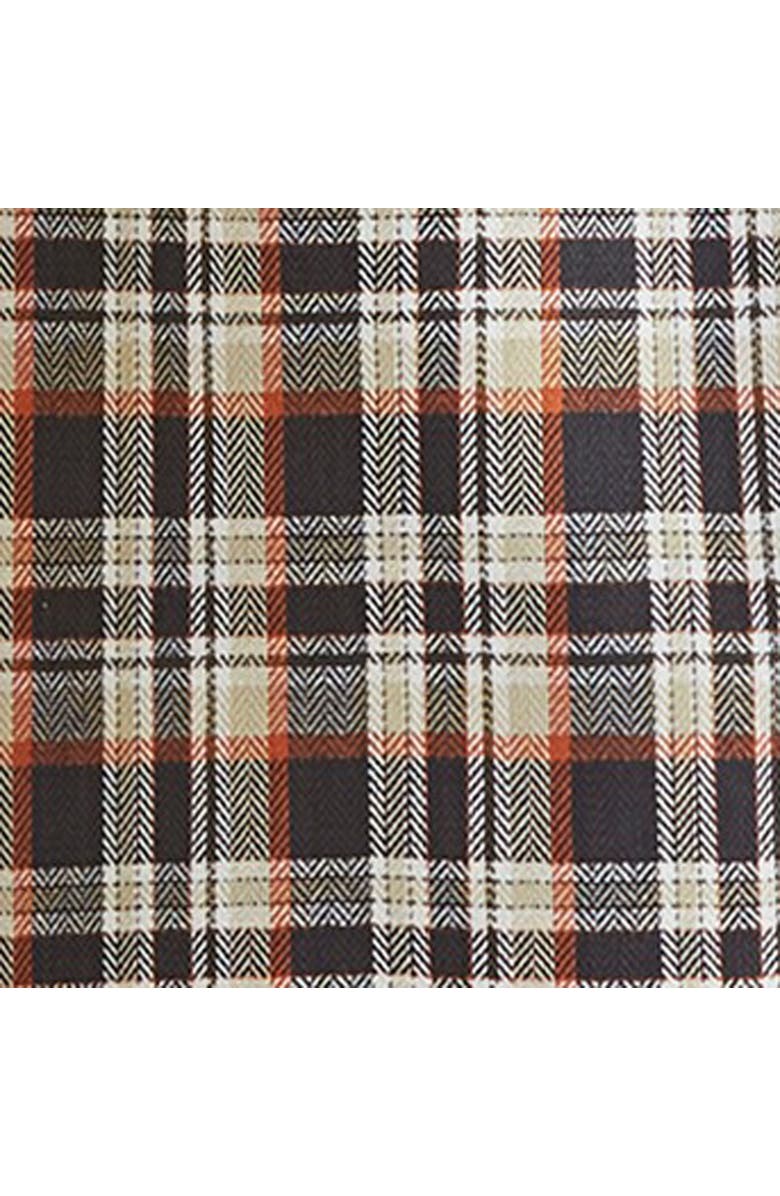 tag Set of 2 Floating Feather Print and Plaid Cotton Dishtowels, Alternate, color, Multicolored