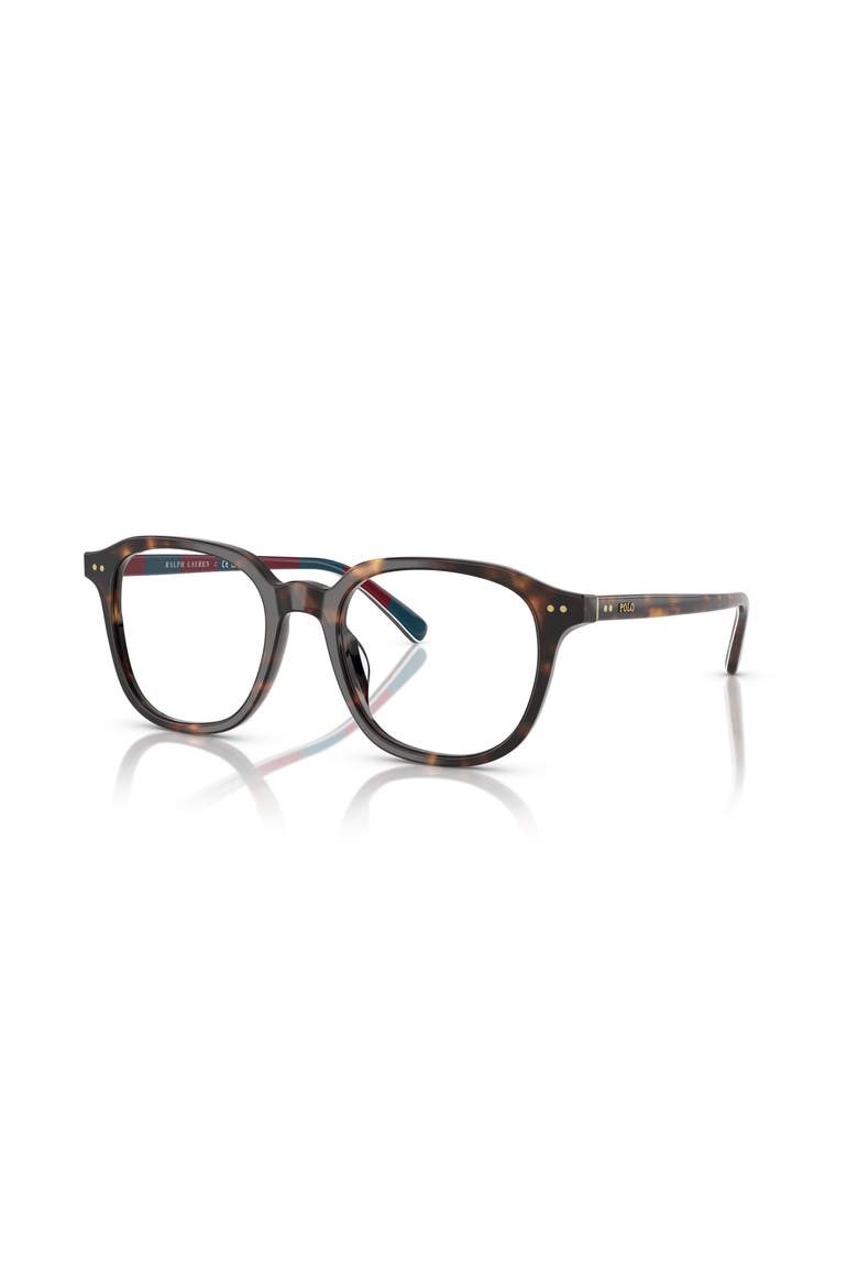 52mm Round optical glasses, Main, color, Tortoise