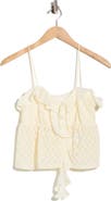 Beivy Mixed Media Babydoll Top