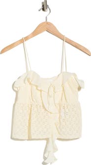 Beivy Mixed Media Babydoll Top