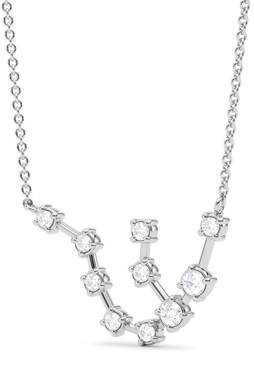 Hautecarat Aquarius Constellation Lab Created Diamond Necklace In 18k White Gold