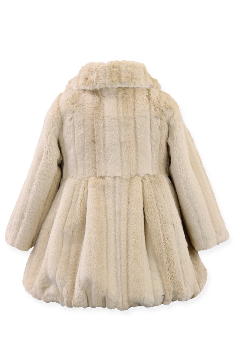 Widgeon Faux Fur Balloon Coat, Alternate, color, Gold Mink Stripe