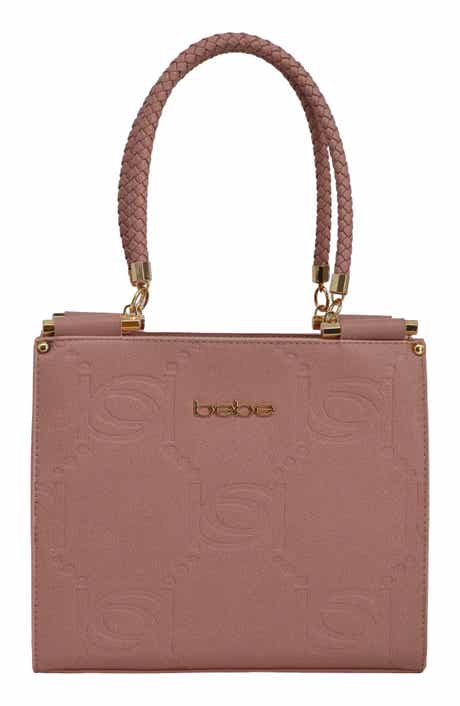 bebe Zenia Braided Handle Tote Bag