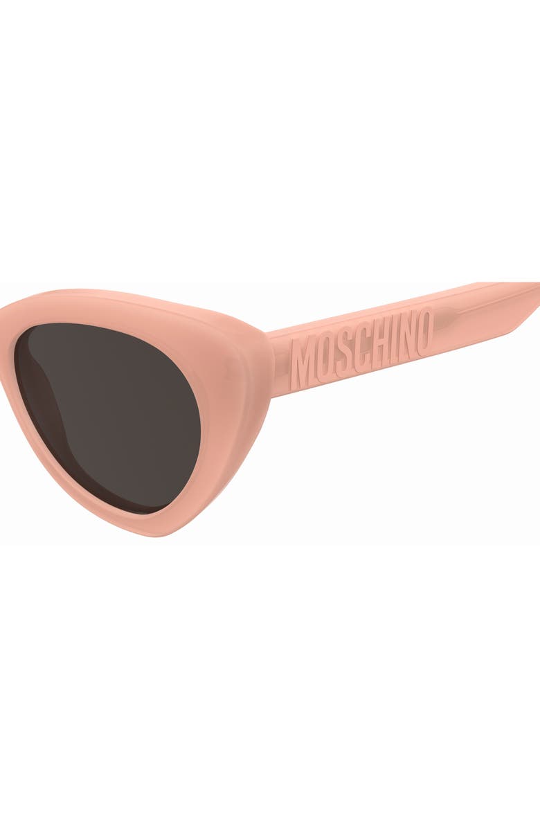 Moschino 51mm Cat Eye Sunglasses, Alternate, color, Orange