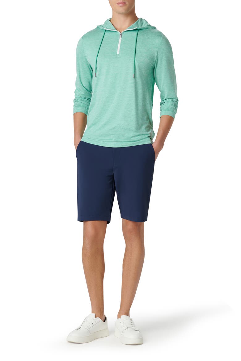 Quarter Zip Performance Hoodie, Alternate, color, MENTHOL
