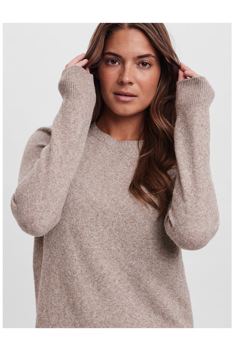 Doffy Long Sleeve Sweater Dress, Alternate, color, SEPIA TINT MELANGE ST