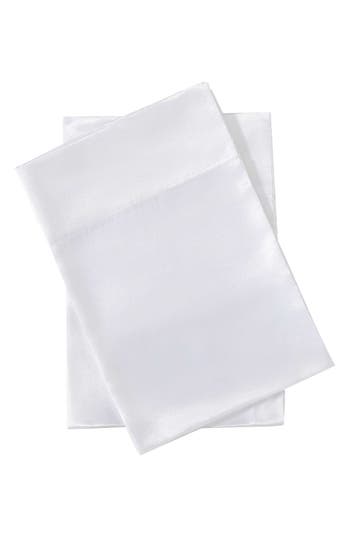 Betsey Johnson Set Of 2 Satin Pillowcase In White
