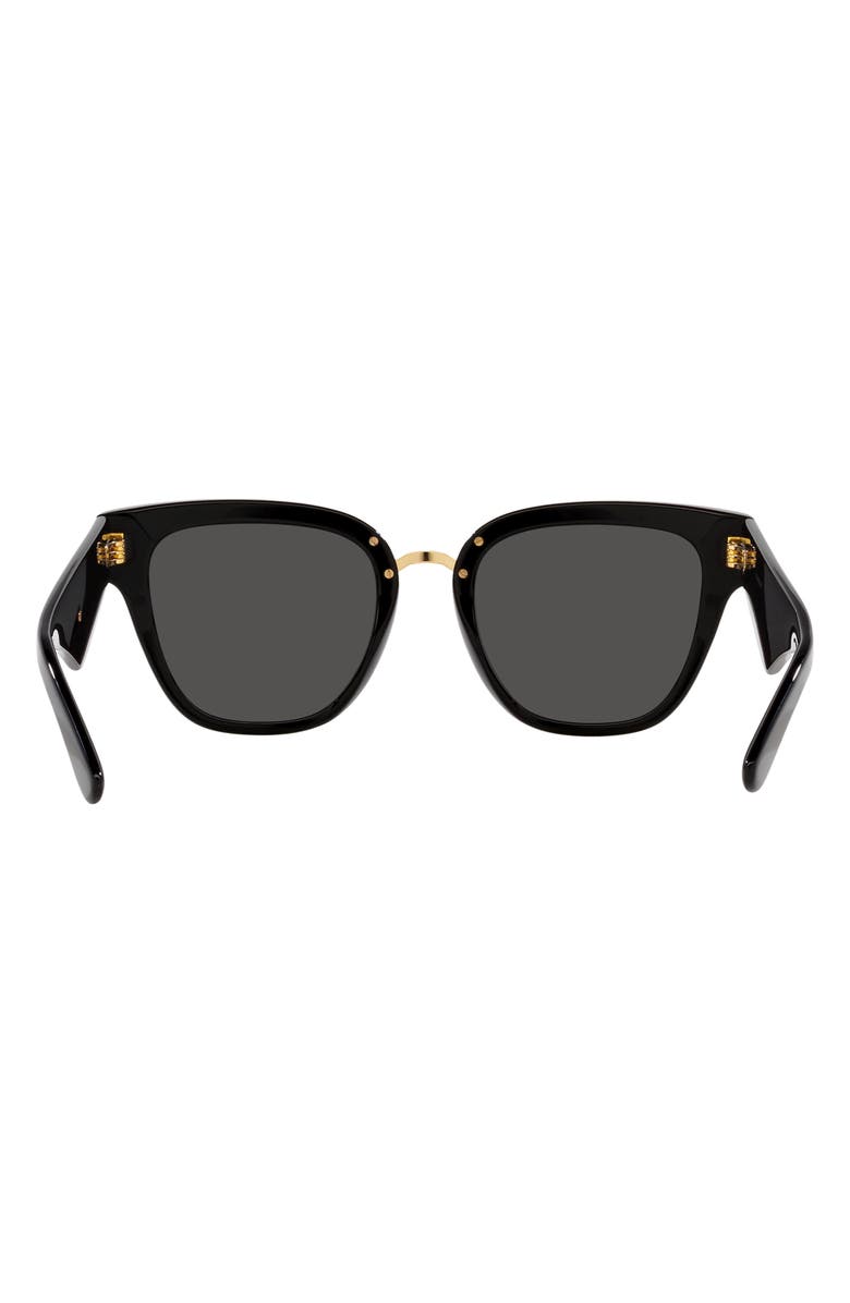 Dolce&Gabbana 51mm Butterfly Sunglasses, Alternate, color, Dark Grey