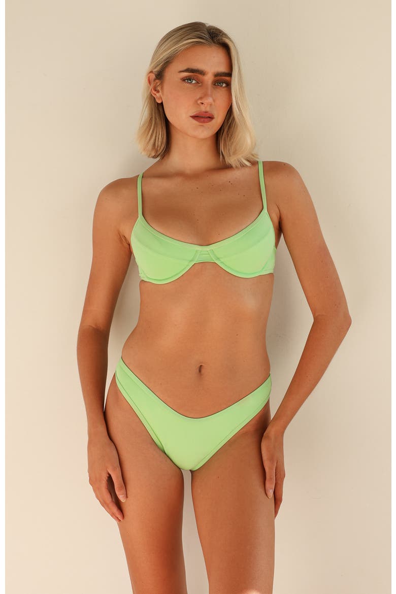 West Coast Underwire Bikini Top, Alternate, color, Mojito