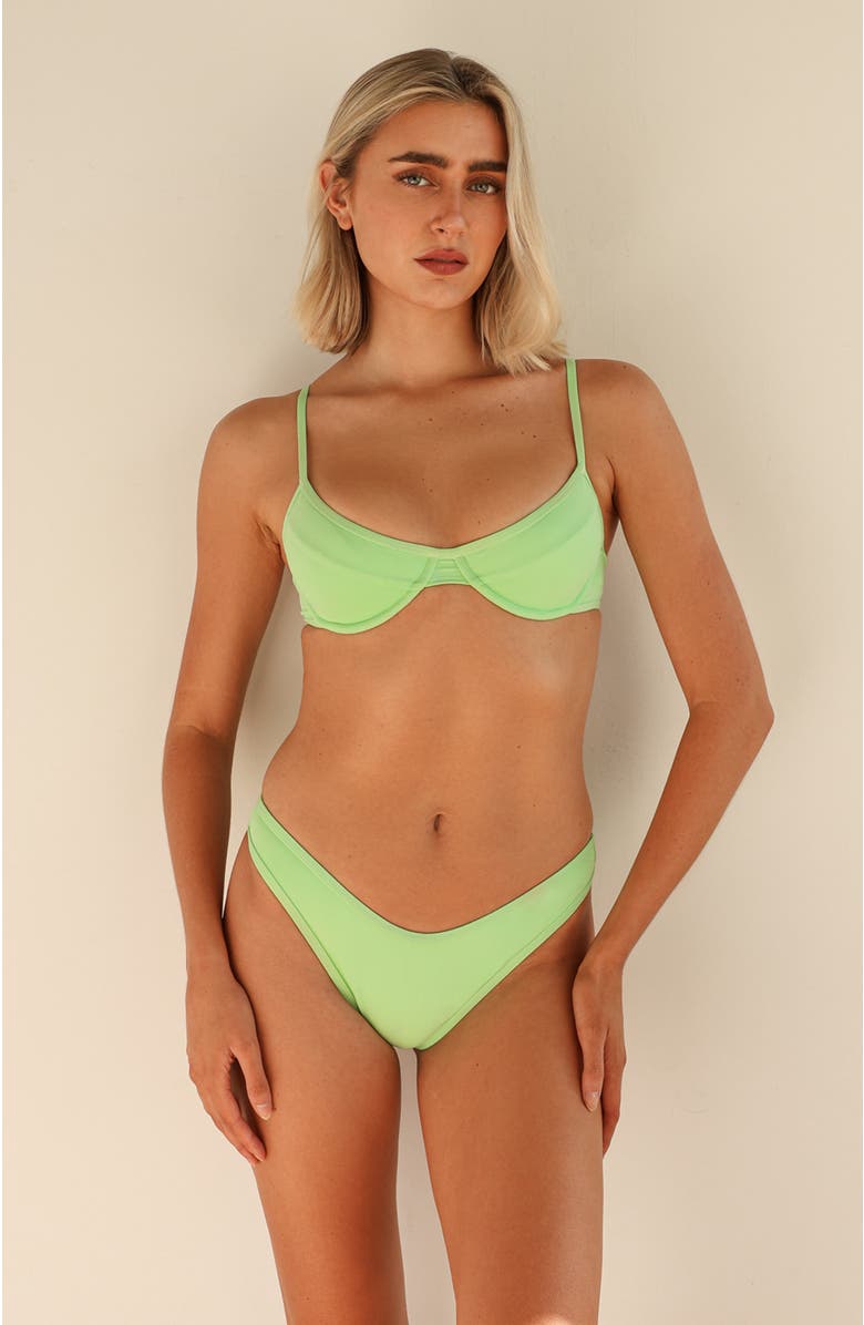 Dippin Daisys West Coast Underwire Bikini Top, Alternate, color, Mojito