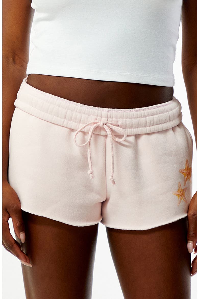 Honolulu Core Graphic Micro Shorts, Main, color, LIGHT PINK