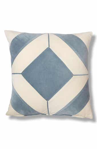 ROSELLI TRADING COMPANY Diamond Blue Throw Pillow