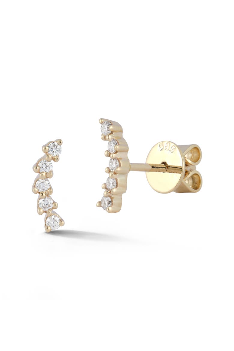 Vivian Lily Diamond Ear Crawlers, Main, color, YELLOW GOLD