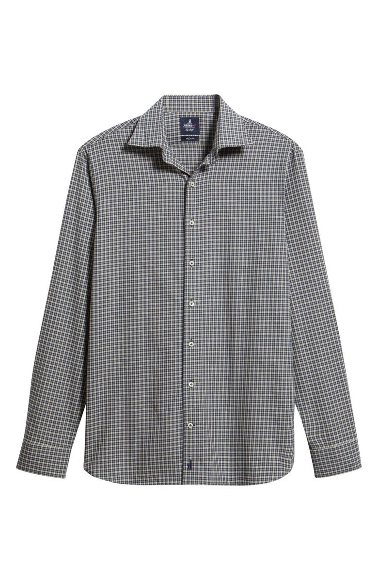 johnnie-O Brooks Check Cotton Button-Down Shirt, Alternate, color, Navy