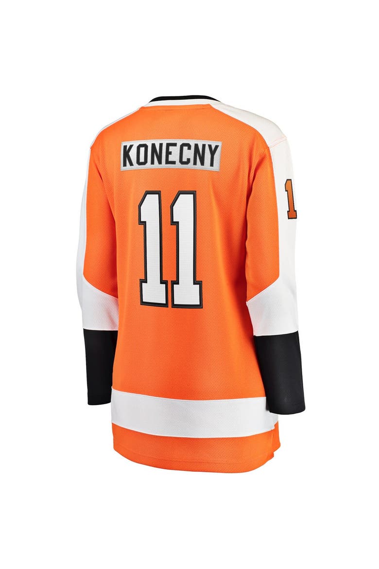 Women's Fanatics Branded Travis Konecny Orange Philadelphia Flyers Home Premier Breakaway Player Jersey, Alternate, color, Orange