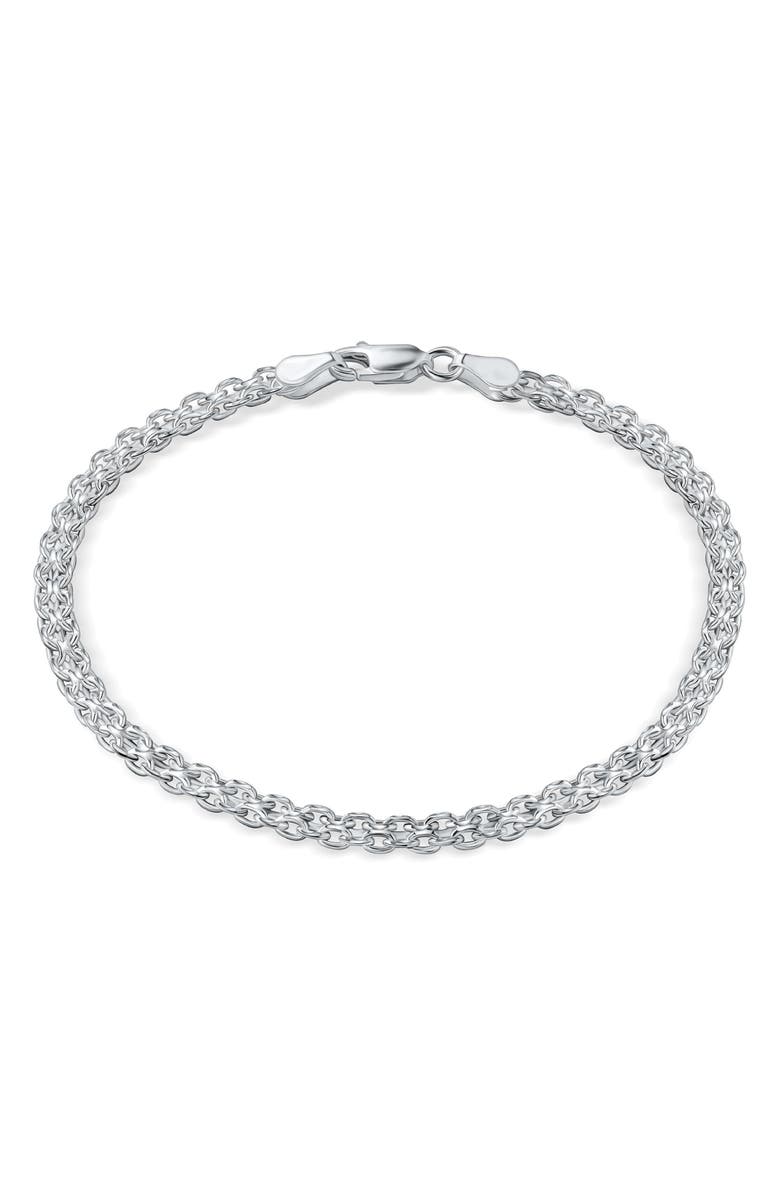 BEST SILVER Sterling Silver Multi-Strand Bracelet, Main, color, Silver