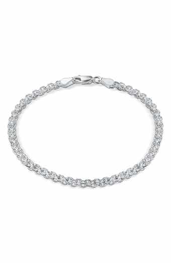 BEST SILVER Sterling Silver Multi-Strand Bracelet
