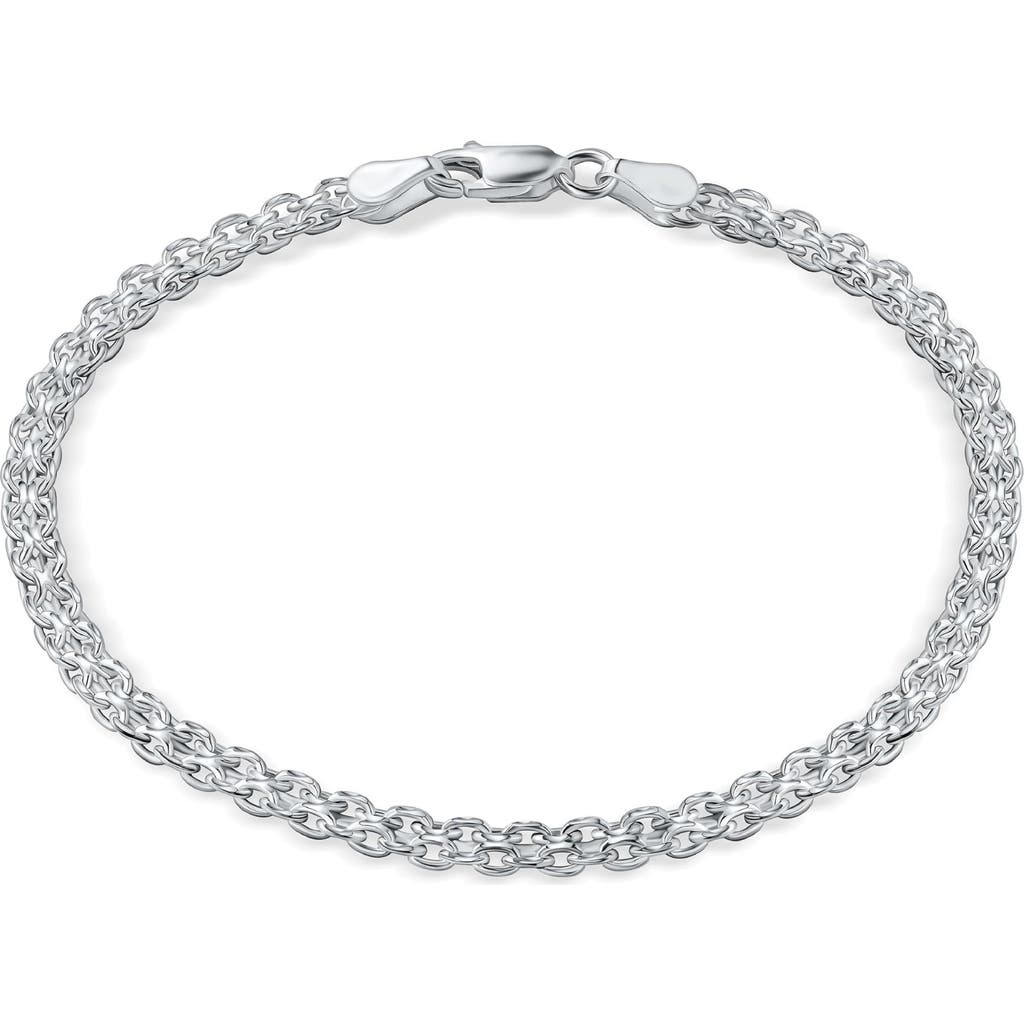 Best Silver Sterling Silver Multi-strand Bracelet In Silver