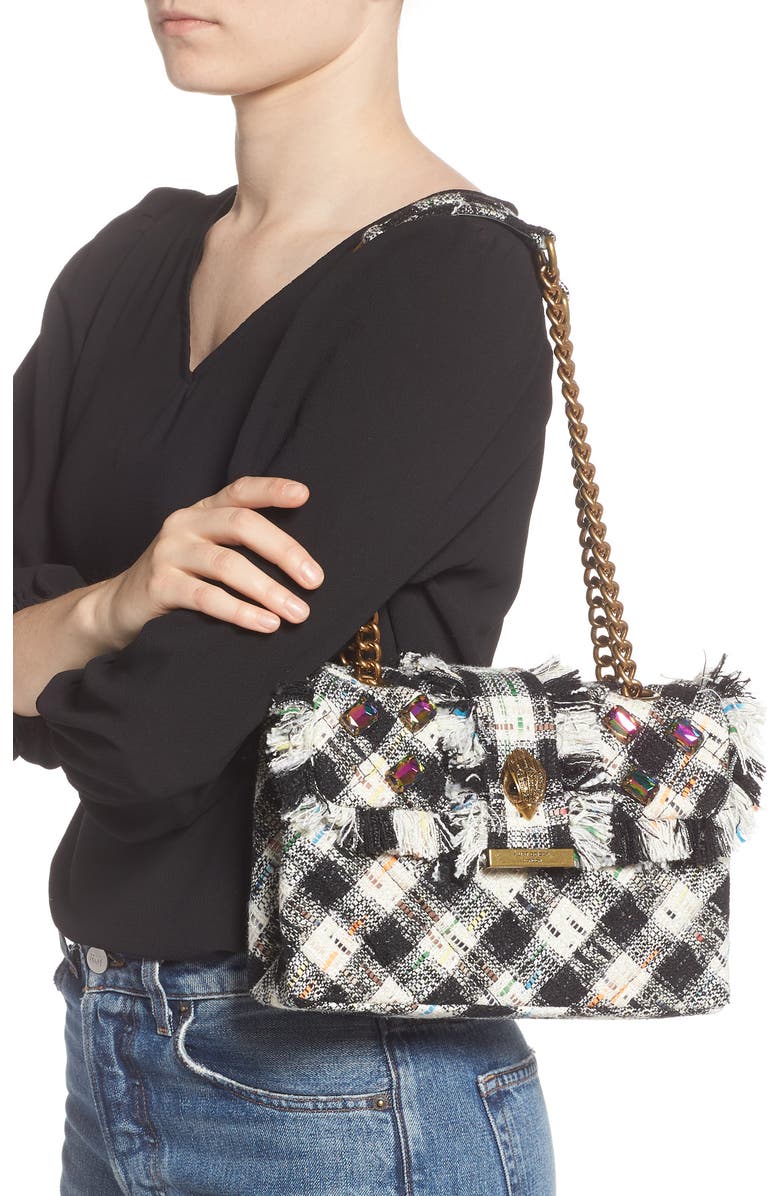 Kurt Geiger London Kensington X Tweed Shoulder Bag, Alternate, color,