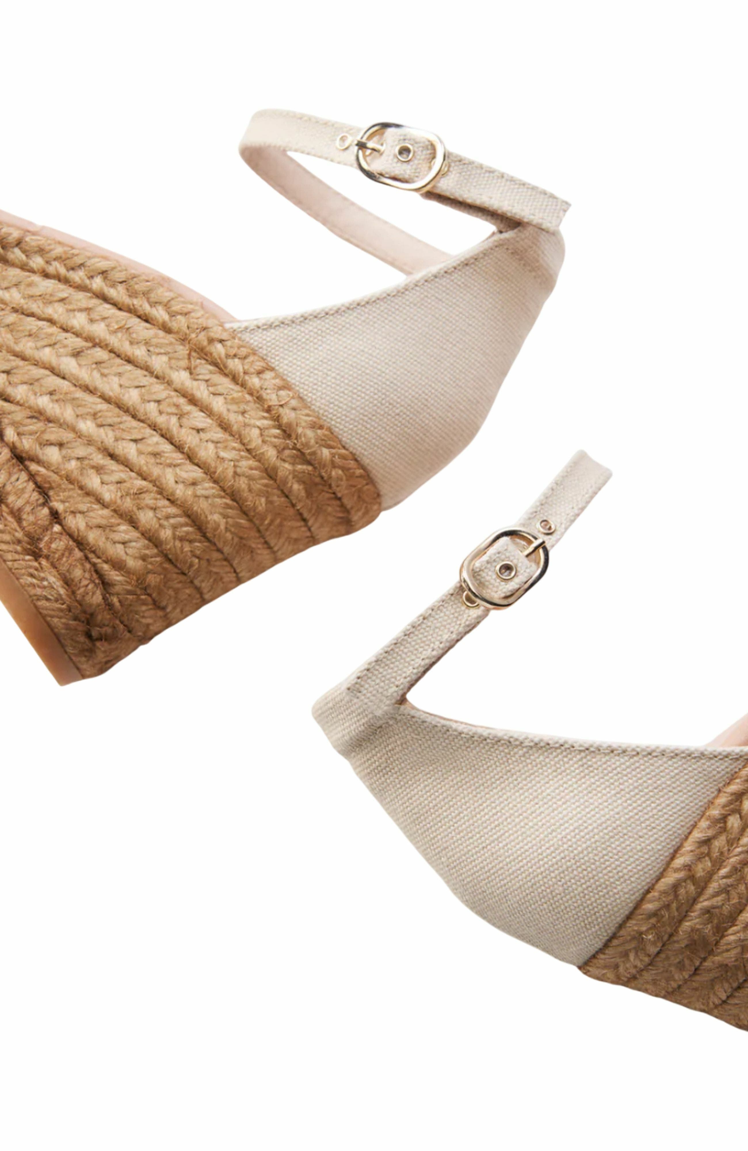 Estartit Canvas Espadrille Wedges, Alternate, color, Beige