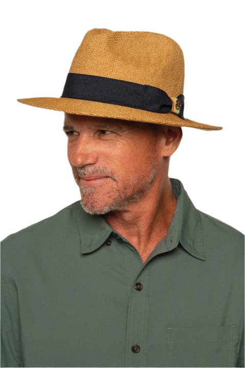 Men's Surf Club Hand Woven Fedora, UPF 50+ Sun Protection