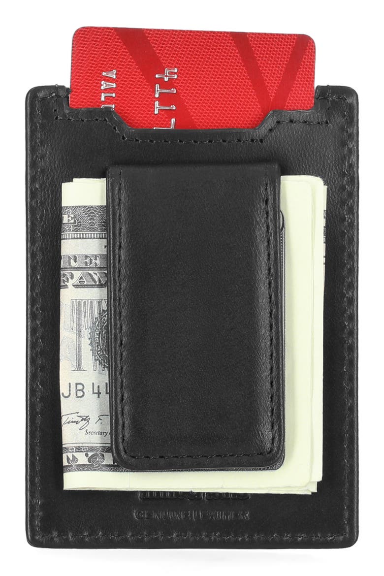 Magnetic Card Wallet, Alternate, color, BLACK