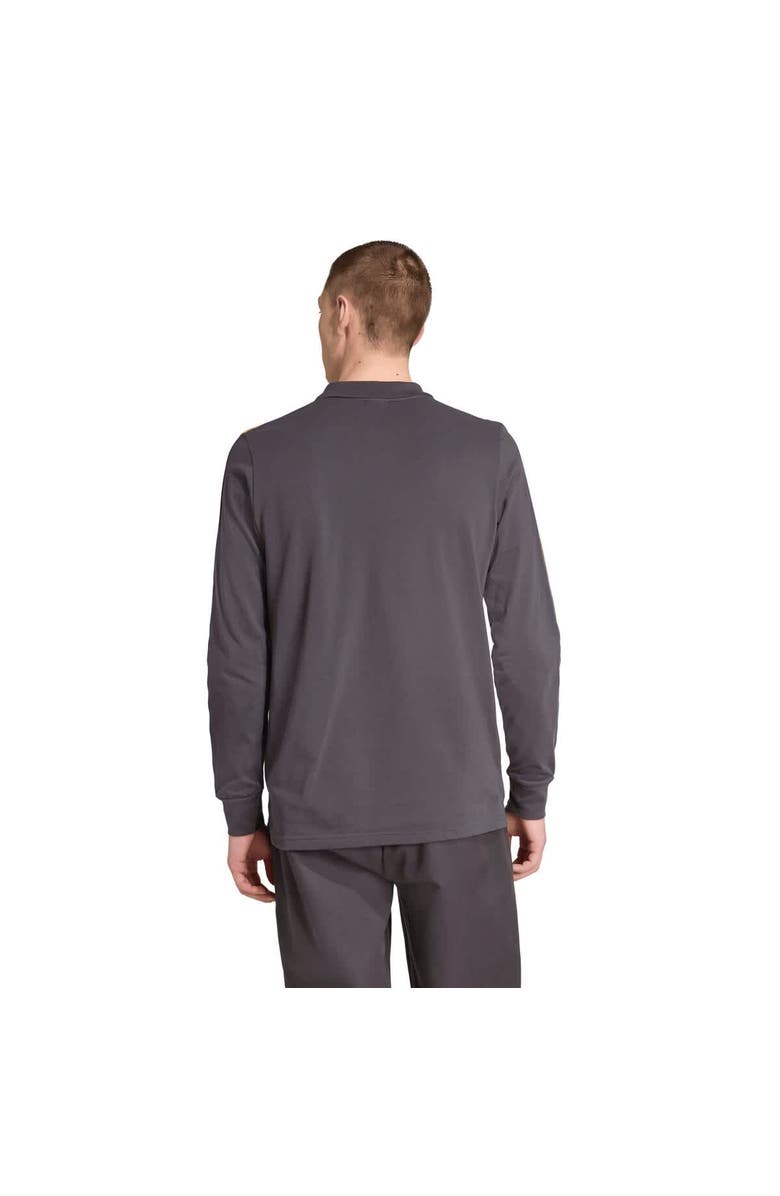 adidas Men's adidas  Gray Manchester United Terrace Icons Long Sleeve Polo, Alternate, color, Gray