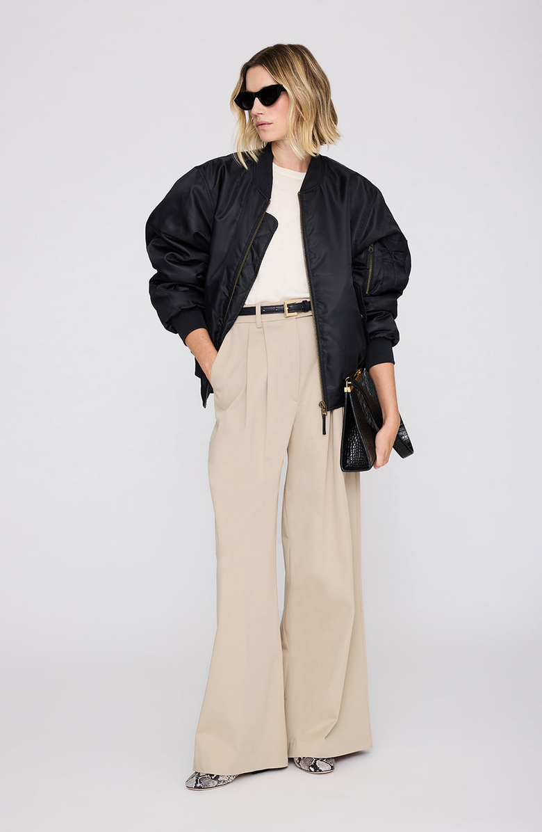 ANINE BING Marsais Sunglasses, Alternate, color, Black