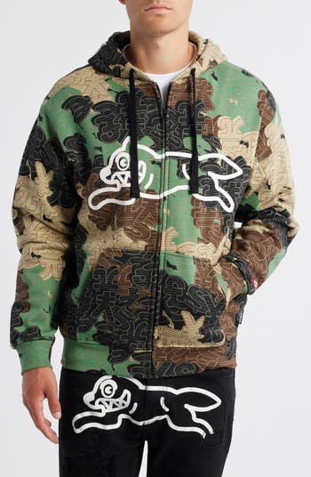 Camouflage Soft Shell Zip Hoodie