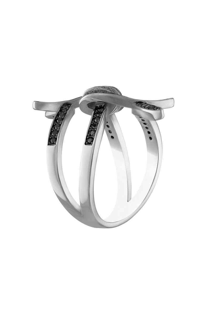 FZN Sterling Silver Black Spinel Ring, Alternate, color, Black