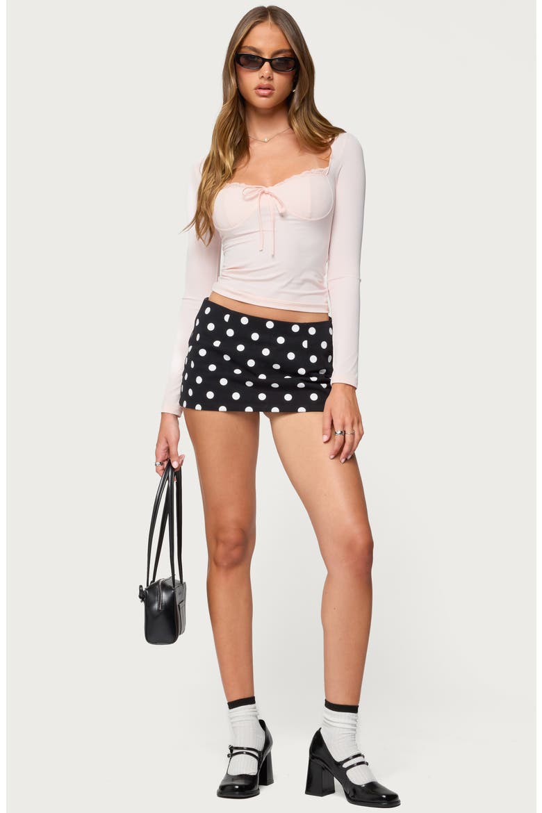 Orla Peekabo Crop Top, Alternate, color, LIGHT-PINK