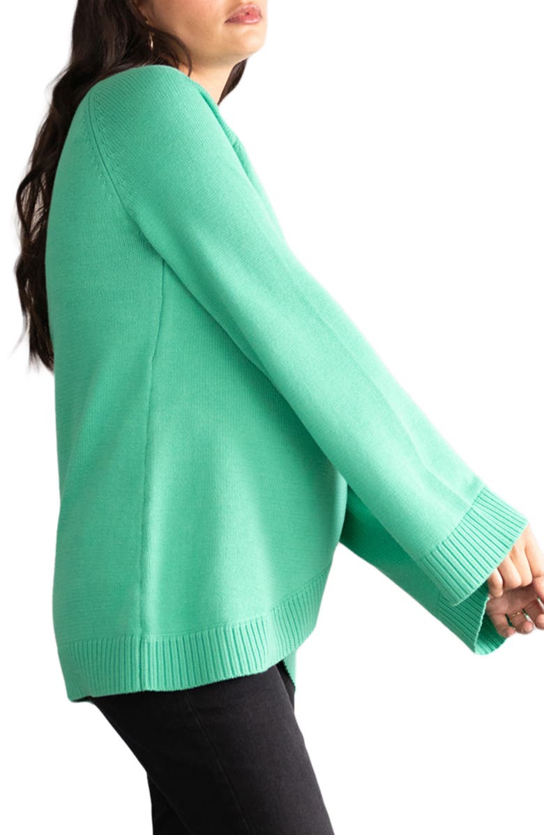 Seraphine Crossover Cotton Maternity/Nursing Sweater, Alternate, color,