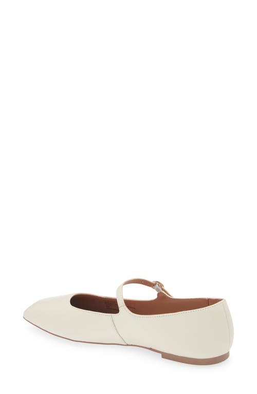 Nordstrom Mary Jane Flat In Ivory Vanilla