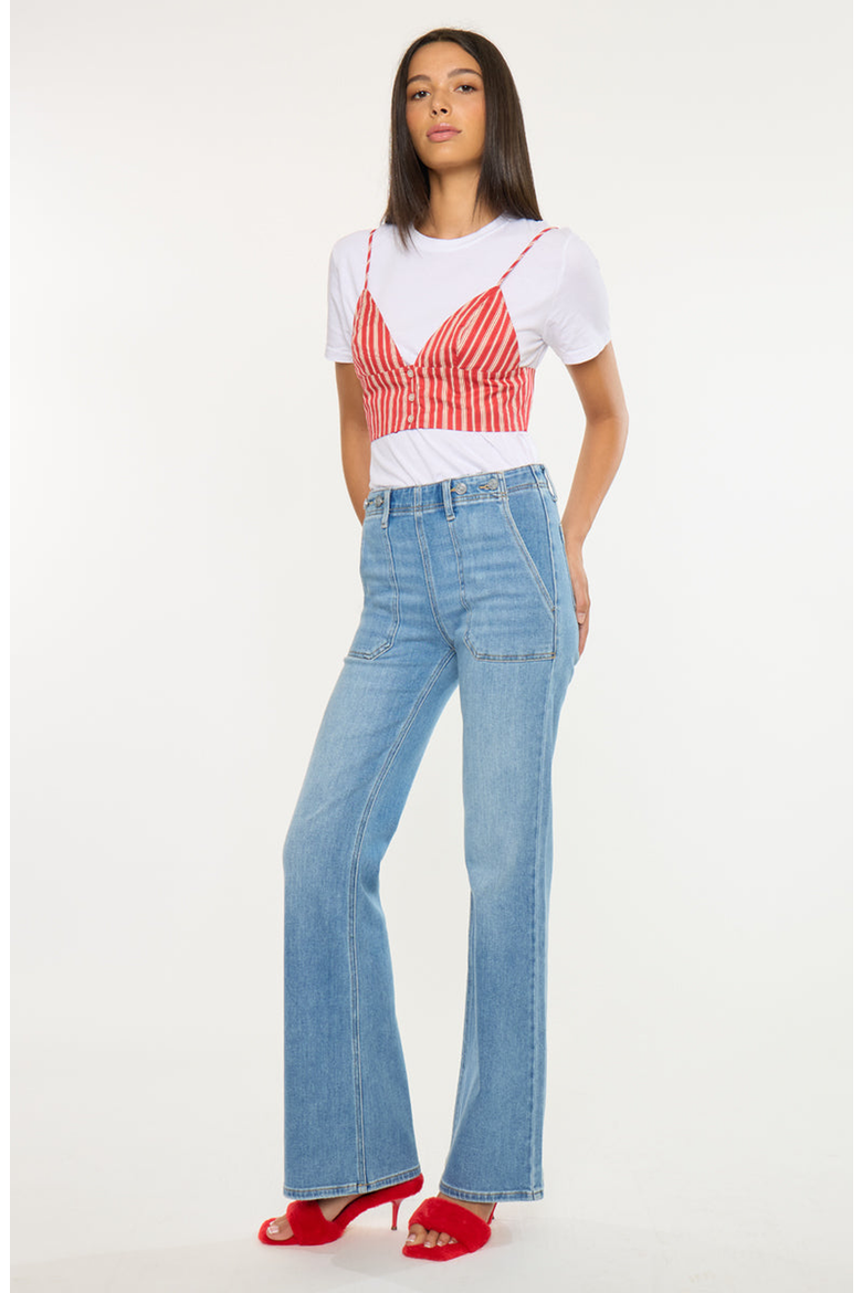 Jane High Rise Wide Flare Jeans, Alternate, color, Medium Wash