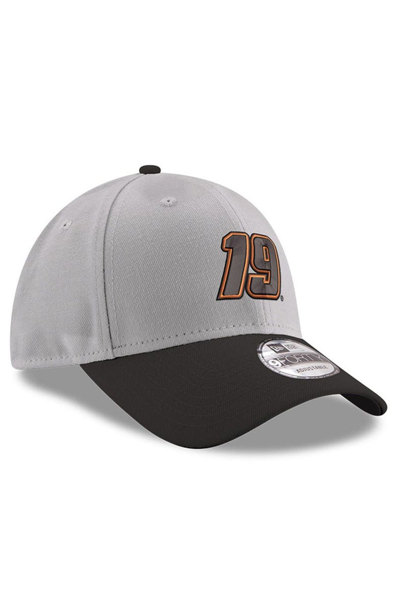 New Era Men's New Era Gray/Black Martin Truex Jr 9FORTY Snapback Adjustable Hat, Alternate, color, Gray
