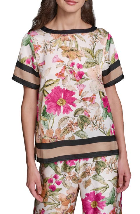 Floral Satin Top