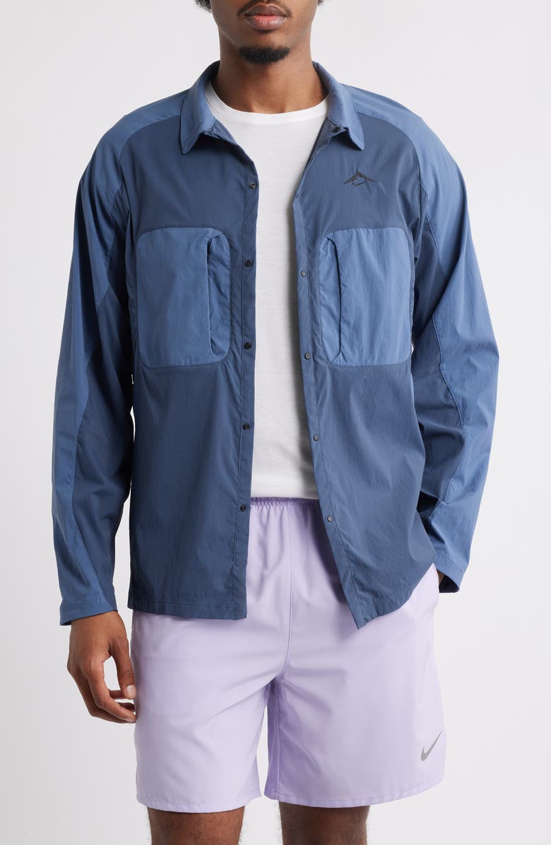 Nike Dri-FIT ADV UV Running Shirt Jacket, Main, color, 