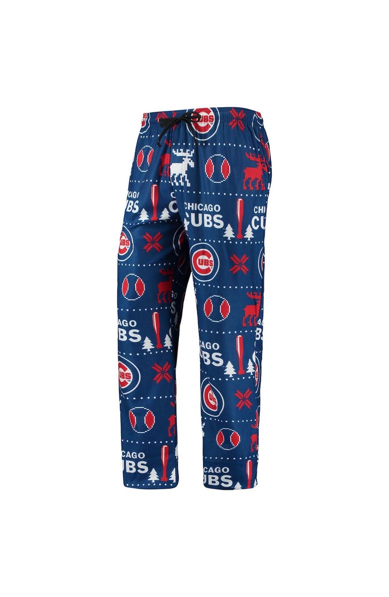 FOCO Men's FOCO Royal Chicago Cubs Ugly Pajama Sleep Set, Alternate, color, 