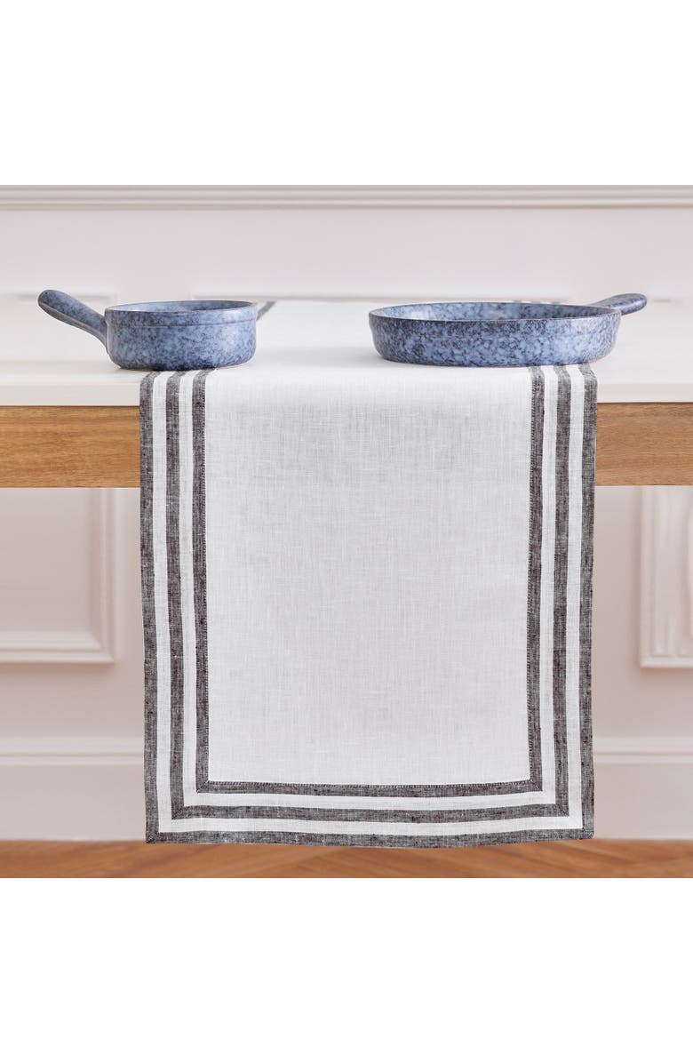 Solino Home Linen Table Runner for Dining Table, Holiday and Everyday Table Decor - Mila, Main, color, 