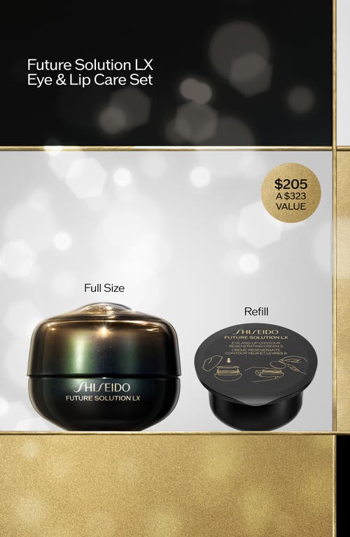Shiseido Future Solution Lx Eye & Lip Care Set $323 Value In Transparent