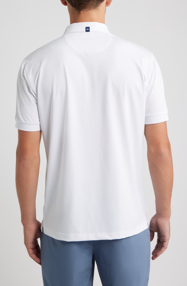 Mizzen+Main Versa Trim Fit Performance Golf Polo, Alternate, color, White Solid