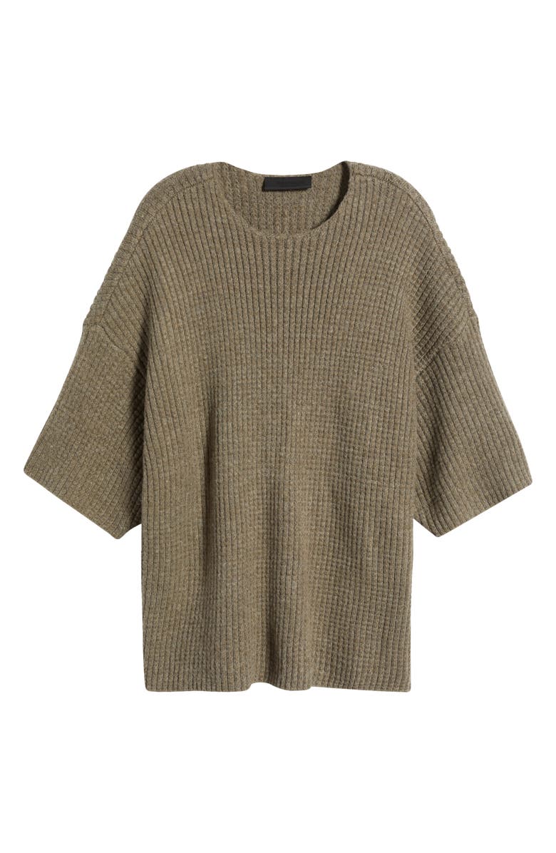 Fear of God Essentials Heavyweight Waffle Short Sleeve Sweater, Alternate, color, 